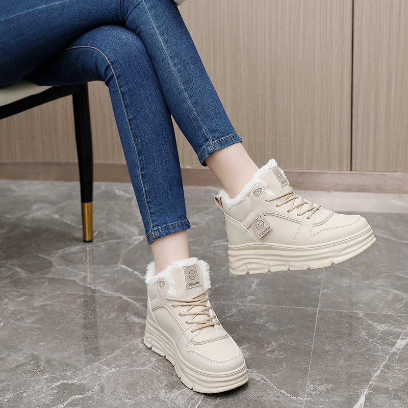 Damen High-Top Sneakers mit kuscheligem Innenfutter und dämpfender Sohle
