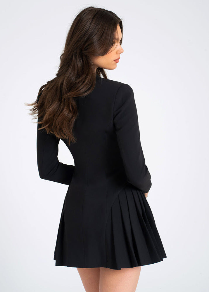 Damen Blazerkleid – Falten-Design – Eleganter Look