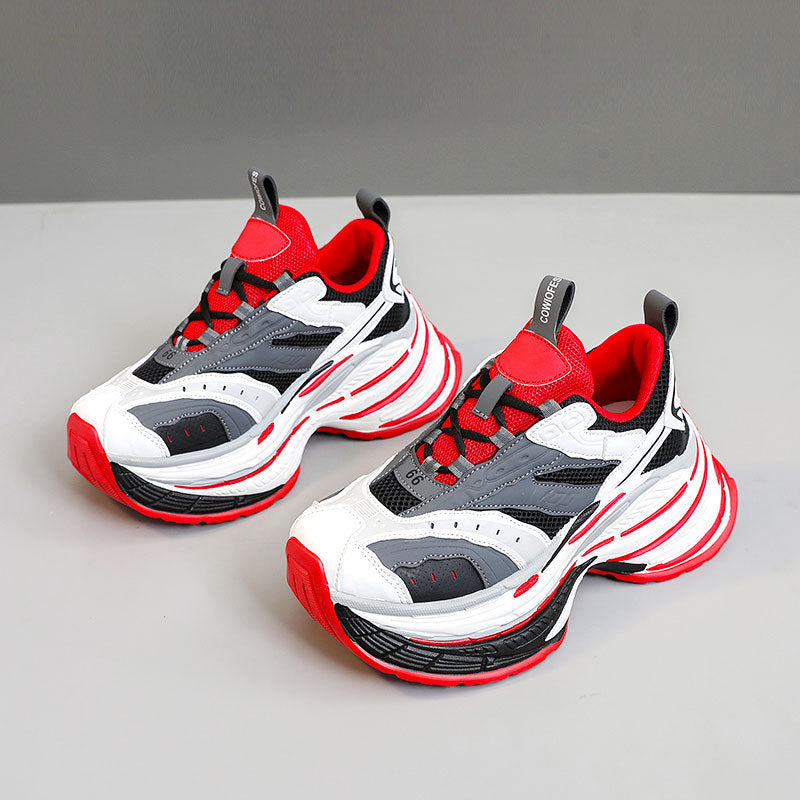 Damen Sportliche Chunky Sneakers mit ergonomischer Dämpfung und atmungsaktiver Mesh-Oberfläche