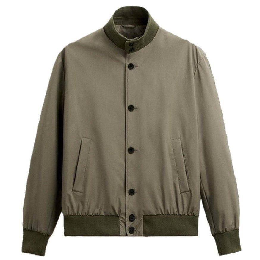 Herren moderne Utilityjacke mit praktischen Taschen und elastischem Bund Aliams
