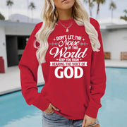 Damen Sweatshirt mit inspirierendem Aufdruck und bequemer Passform