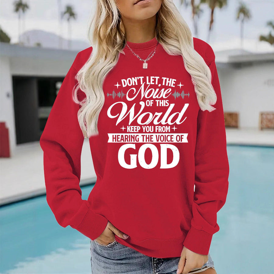 Damen Sweatshirt mit inspirierendem Aufdruck und bequemer Passform