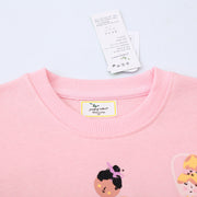 Mädchen Sweatshirt mit Tüllrock und bunten Ballerina-Applikationen Drune