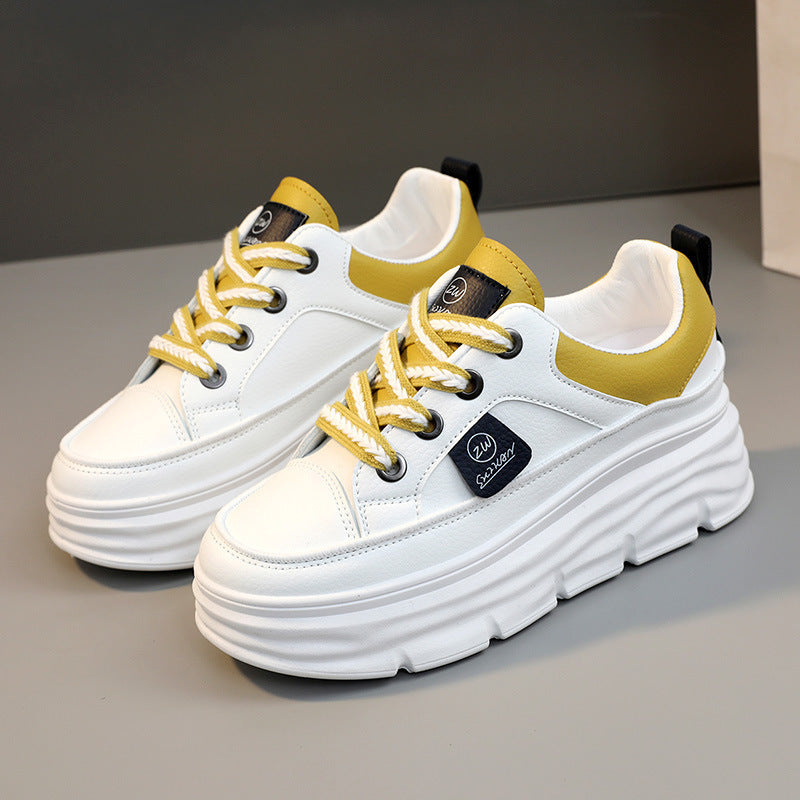 Damen modische Plateau-Sneaker mit verstärkter Dämpfung