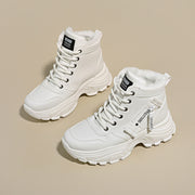Damen modische High-Top Sneakers mit trendy Reißverschluss und komfortablem Innenfutter