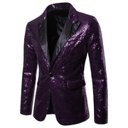 Herren Pailletten Formal Blazer Heidi-Mode