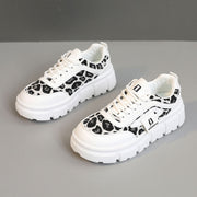 Damen Chunky Sneakers mit lässigem Leoparden-Design und komfortabler Dämpfung