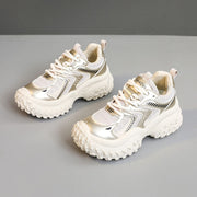 Damen sportliche Sneakers mit dämpfendem Komfort und atmungsaktiver Netzstruktur