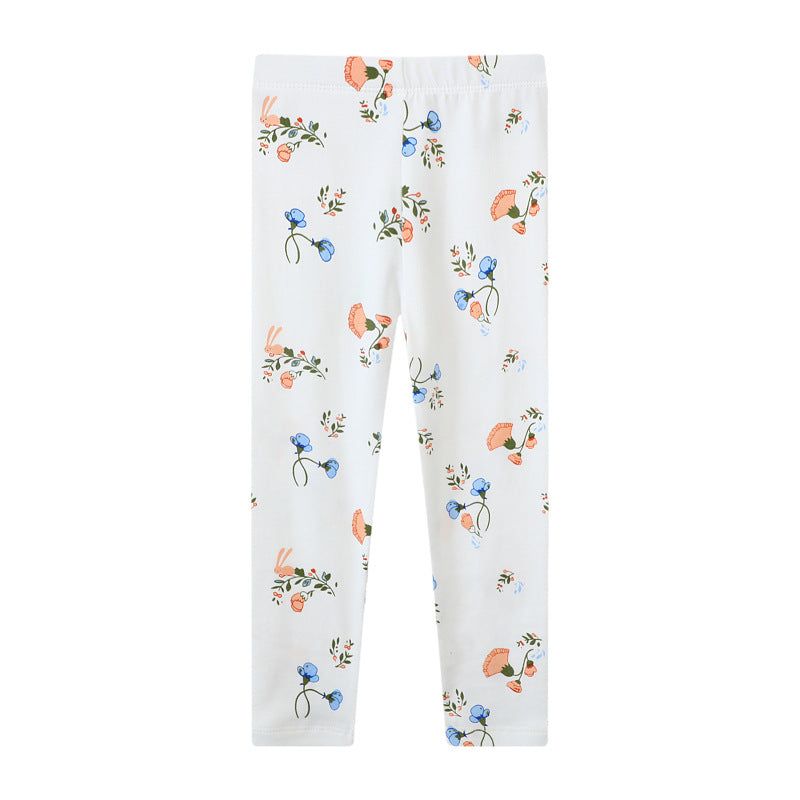 Mädchen Leggings mit floralem Muster Drune