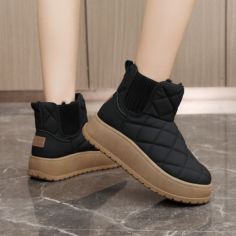 Damen Sneakers mit warmem Fleecefutter und rutschfester Laufsohle
