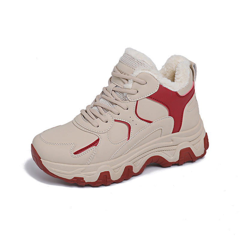 Damen Trendige Winter Sneakers mit kuscheligem Innenfutter und rutschfester Sohle