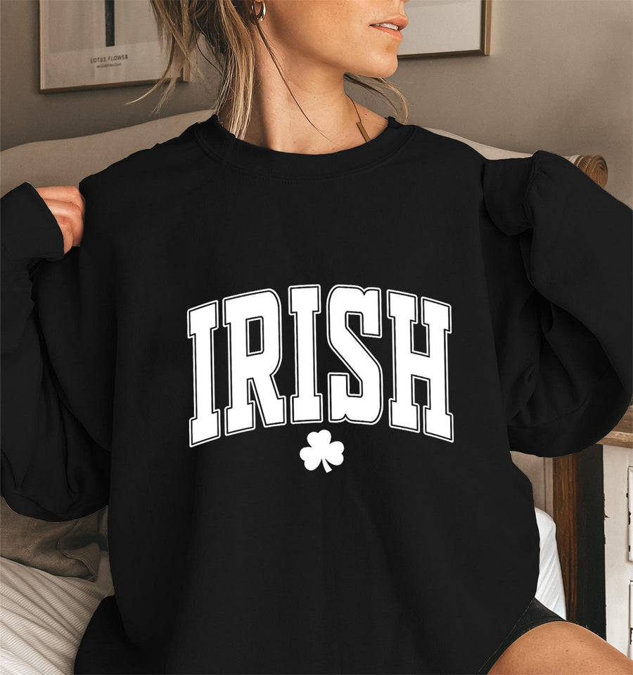 Damen Sweatshirt mit aktuellen irischen Design-Highlights