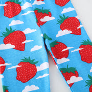 Mädchen Leggings mit fröhlichem Erdbeermotiv Drune