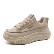 Damen sportliche Plattform Sneakers mit dämpfender Laufsohle und atmungsaktivem Obermaterial