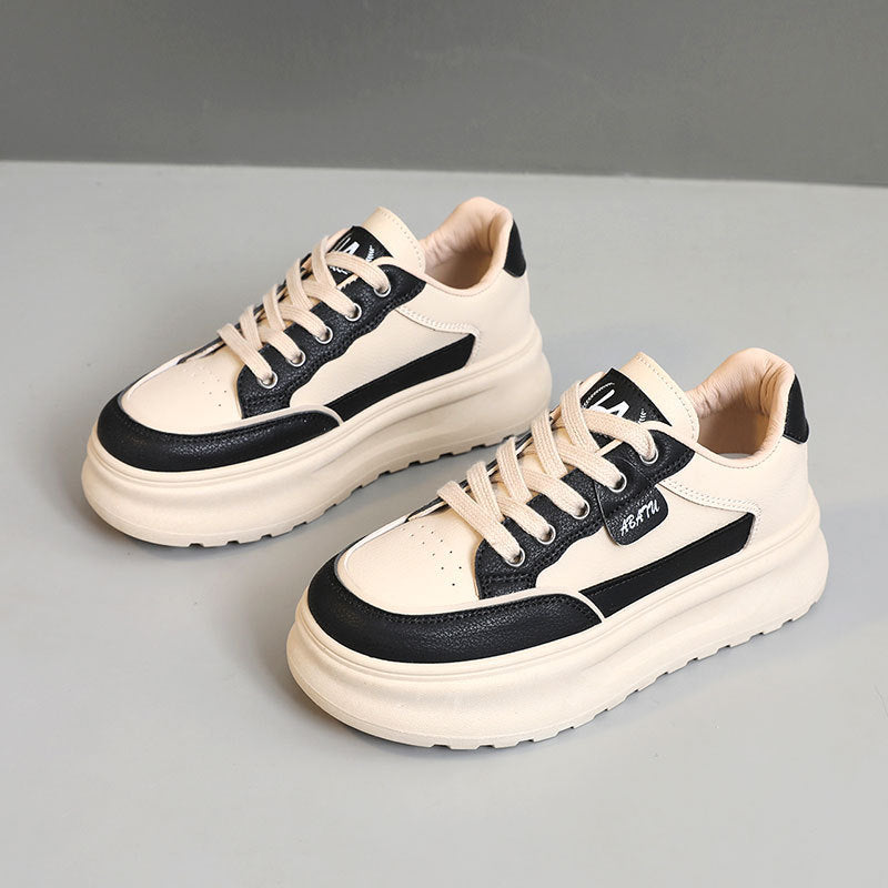 Damen Sportliche Plateau-Sneaker mit modischem Design und dämpfender Sohle