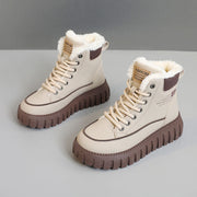 Damen Warmgefütterte Chunky Winterstiefel