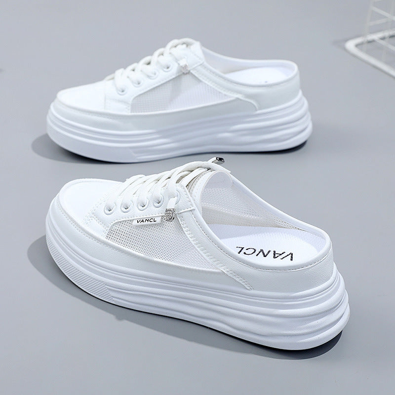 Damen lässige Sneaker mit atmungsaktivem Mesh-Obermaterial und dämpfender Sohle