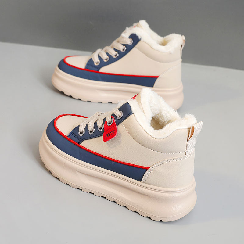 Damen High-Top Sneakers mit kuscheligem Innenfutter und rutschfester Sohle