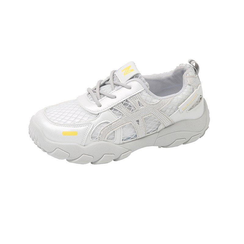 Damen Atmungsaktive Freizeitsneaker mit rutschfester Laufsohle und stabiler Konstruktion