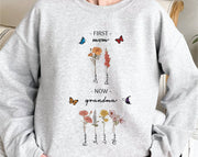 Damen Sweatshirt mit floralem Druck und inspirierendem Schriftzug