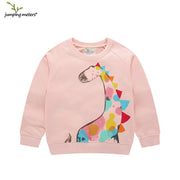 Mädchen Sweatshirt mit kreativem Giraffenmotiv Drune