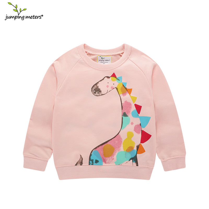 Mädchen Sweatshirt mit kreativem Giraffenmotiv Drune