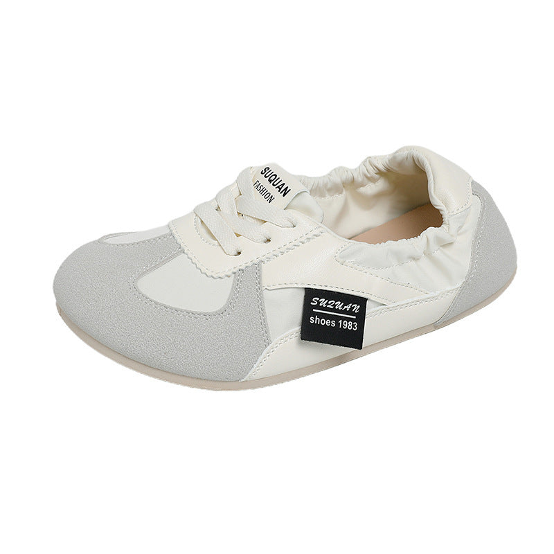 Damen bequeme Sneaker mit flexiblem elastischem Einstieg und dämpfender Sohle