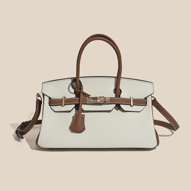 Jana | Damen Leder Schultertasche – Strukturierte Handtasche Rindsleder Crossbody für Büro 2026