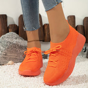 Damen atmungsaktive Slip-On Sportschuhe mit flexiblem Obermaterial Heidi-Mode