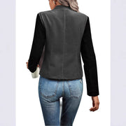 Damen elegante Blazerjacke im modischen Design mit Stehkragen