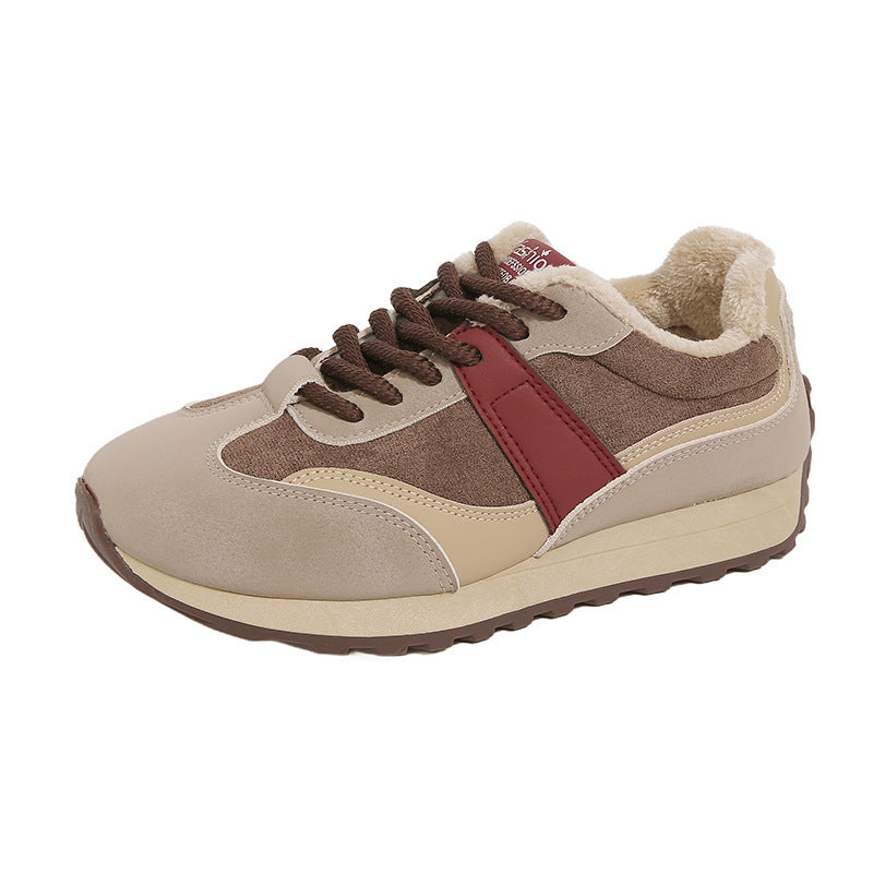 Damen Komfortable Winter Sneakers mit weichem Fleecefutter
