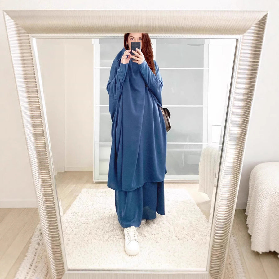 Damen Langarm Kaftan mit elegantem Schnitt und Weitem Design