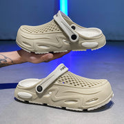 Herren Atmungsaktive Clogs mit verstellbarem Riemen Heidi-Mode