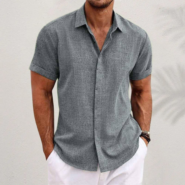 Klassisches Herren Sommerhemd – Leichtes Kurzarm-Design