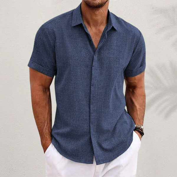 Herren Freizeithemd mit kurzen Ärmeln – Luftig & Ideal für den Sommer
