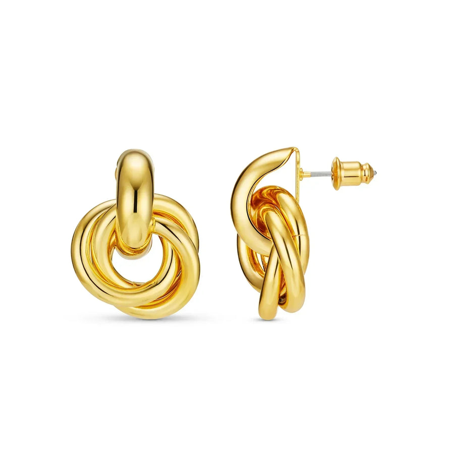 Goldene Aussage Ohrstecker