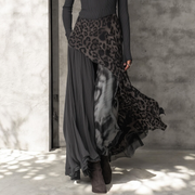 NKEM™ | Langes Kleid mit Leopardenmuster