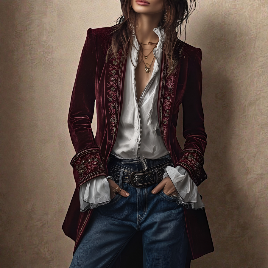 Carita™ - Elegante Vintage Jacke