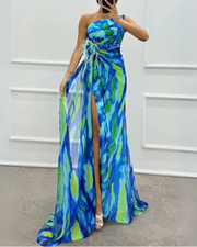 Fenna™ - Lebendige Elegante Drapierte Kleid