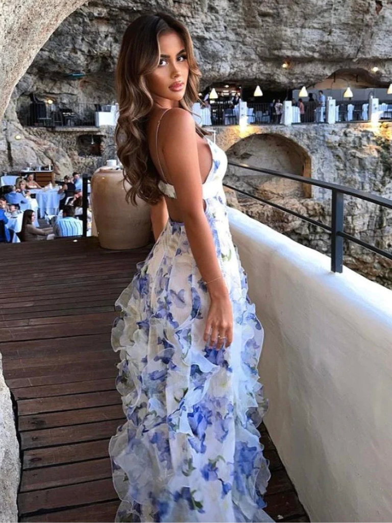 ROMANTIC BLOOM MAXIKLEID