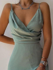 CELINA SATIN DRESS