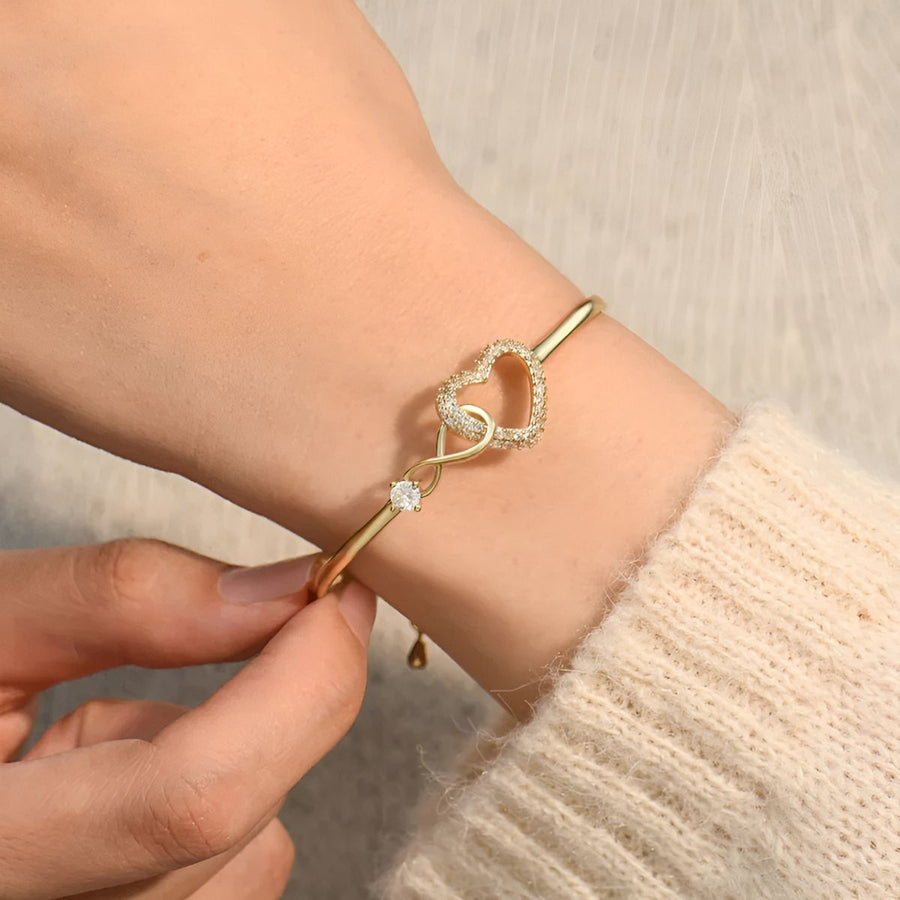 Soultie™ - Ewige Liebe Herz-Anhänger | Mutter-Tochter-Armband