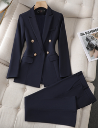 Blaues Blazer Set