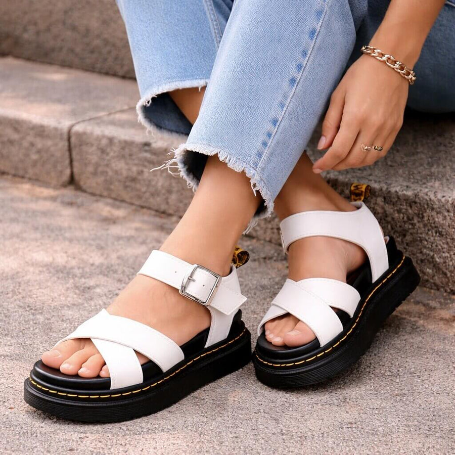 Orthopädische Sandalen mit Plateau für Damen | Stabiler Halt & Entlastendes Laufgefühl