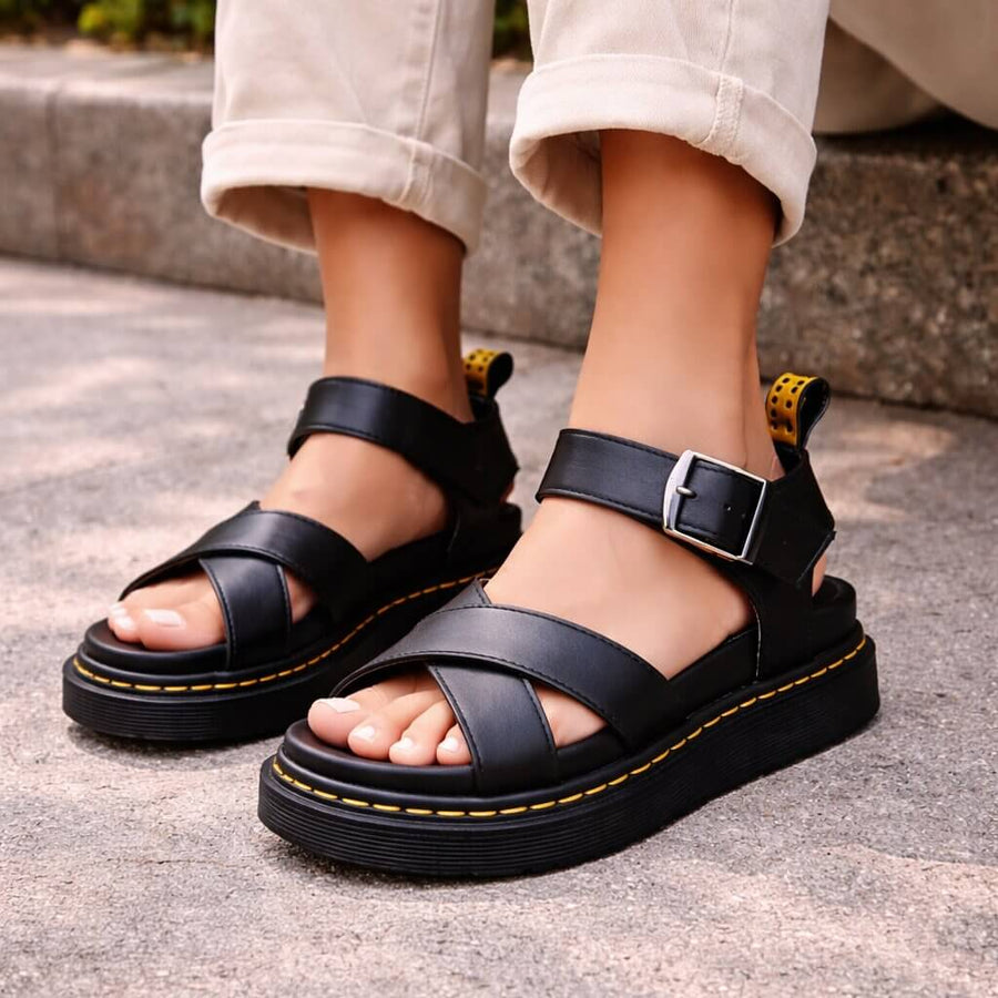 Orthopädische Sandalen mit Plateau für Damen | Stabiler Halt & Entlastendes Laufgefühl