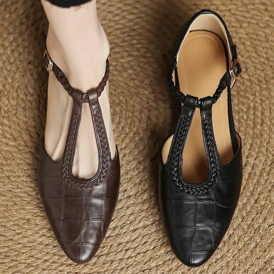 Orthopädische Schuhe Damen | T-Riemen & Niedriger Absatz