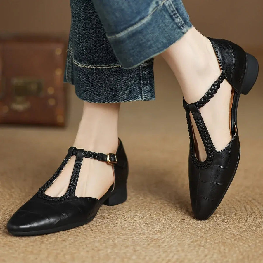 Orthopädische Schuhe Damen | T-Riemen & Niedriger Absatz