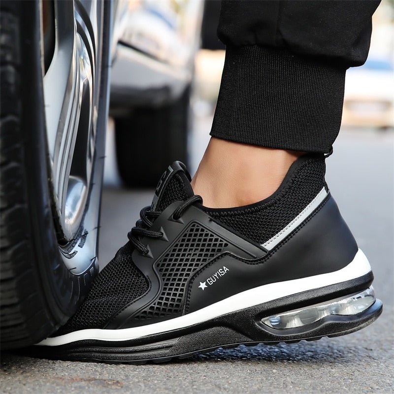 Scarpe antinfortunistiche sneaker con punta in acciaio | Ortopediche leggere, scarpe da lavoro S1P
