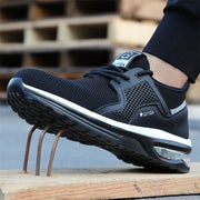 Scarpe antinfortunistiche sneaker con punta in acciaio | Ortopediche leggere, scarpe da lavoro S1P