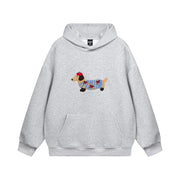 Oversize Hoodie Damen | Dackel-Stickerei & Formstabile Bündchen